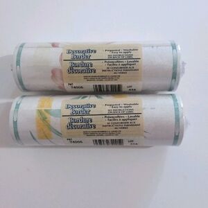 Decorative Floral Prepasted Wallpaper Border (2ct)